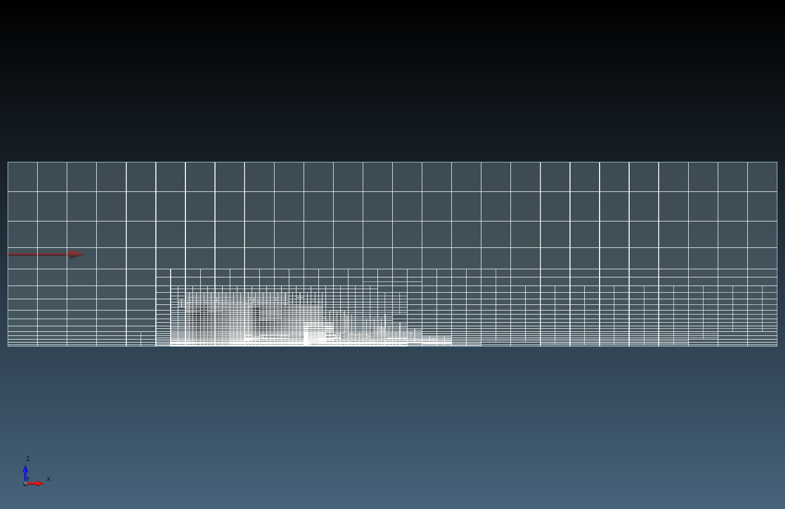 in:Flux CFD Ventilation Simulation Automatic Meshing Side View