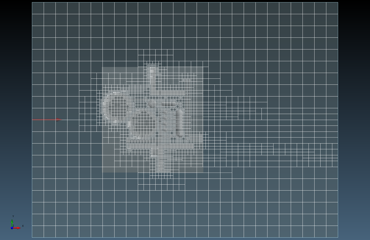 in:Flux CFD Ventilation Simulation Automatic Meshing Top View