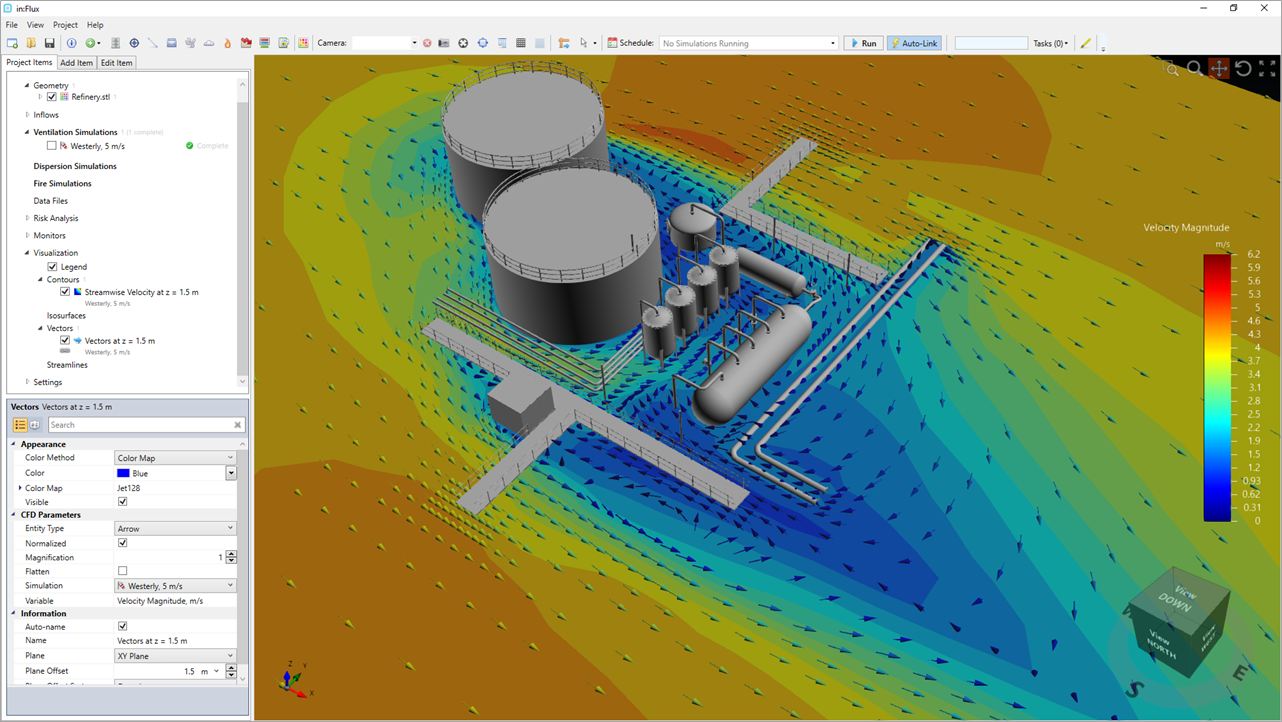 in:Flux CFD Ventilation Simulation Adding A Vector Field