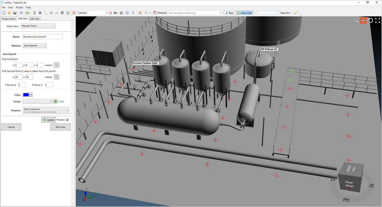 Area Spaced Monitor Points