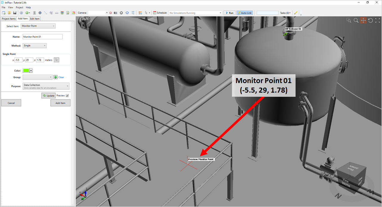 inFlux Monitor Point Definition